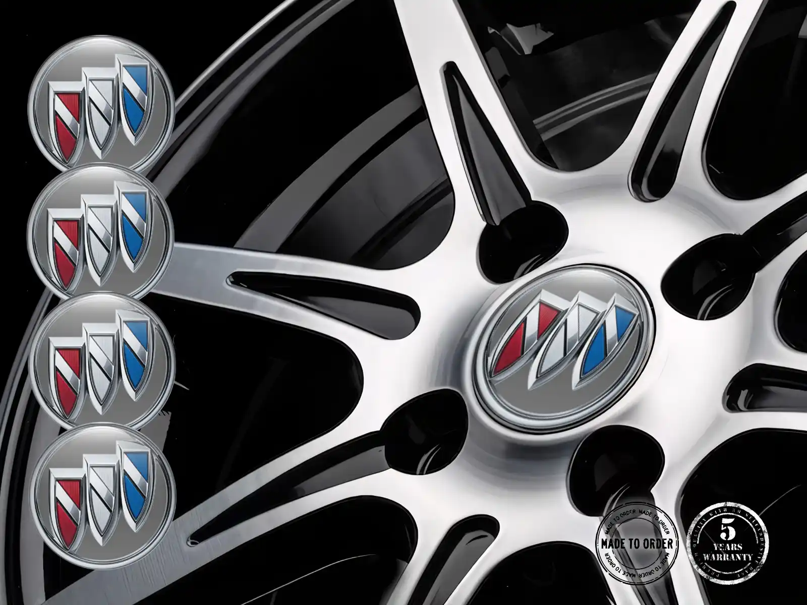 Buick Sticker on Rims Label Gravitational Cascade